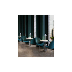 Zafferano AMELIE Lampada a led da tavolo Bianca ricaricabile e dimmerabile