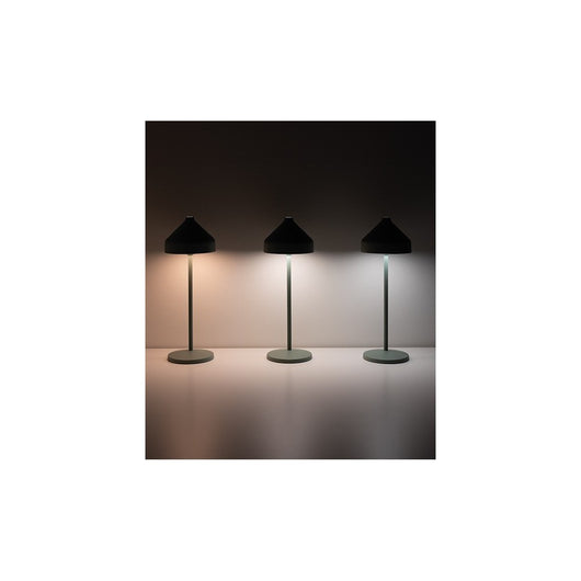 Zafferano AMELIE Lampada a led da tavolo Nera ricaricabile e dimmerabile