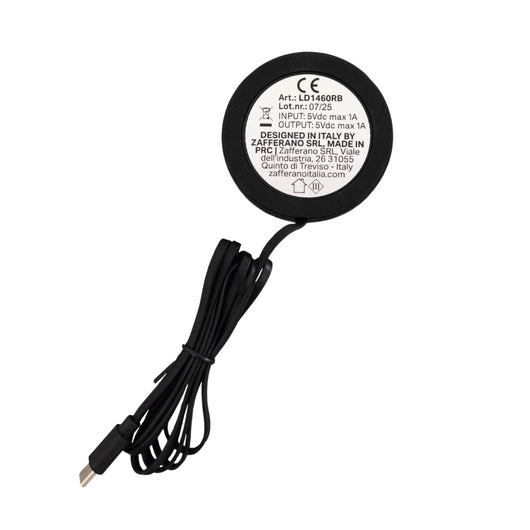 Zafferano Base di Ricarica a Contatto USB-A per Carolina - Wireless, Compatibile, Ricambio, 5V 1A, no spina