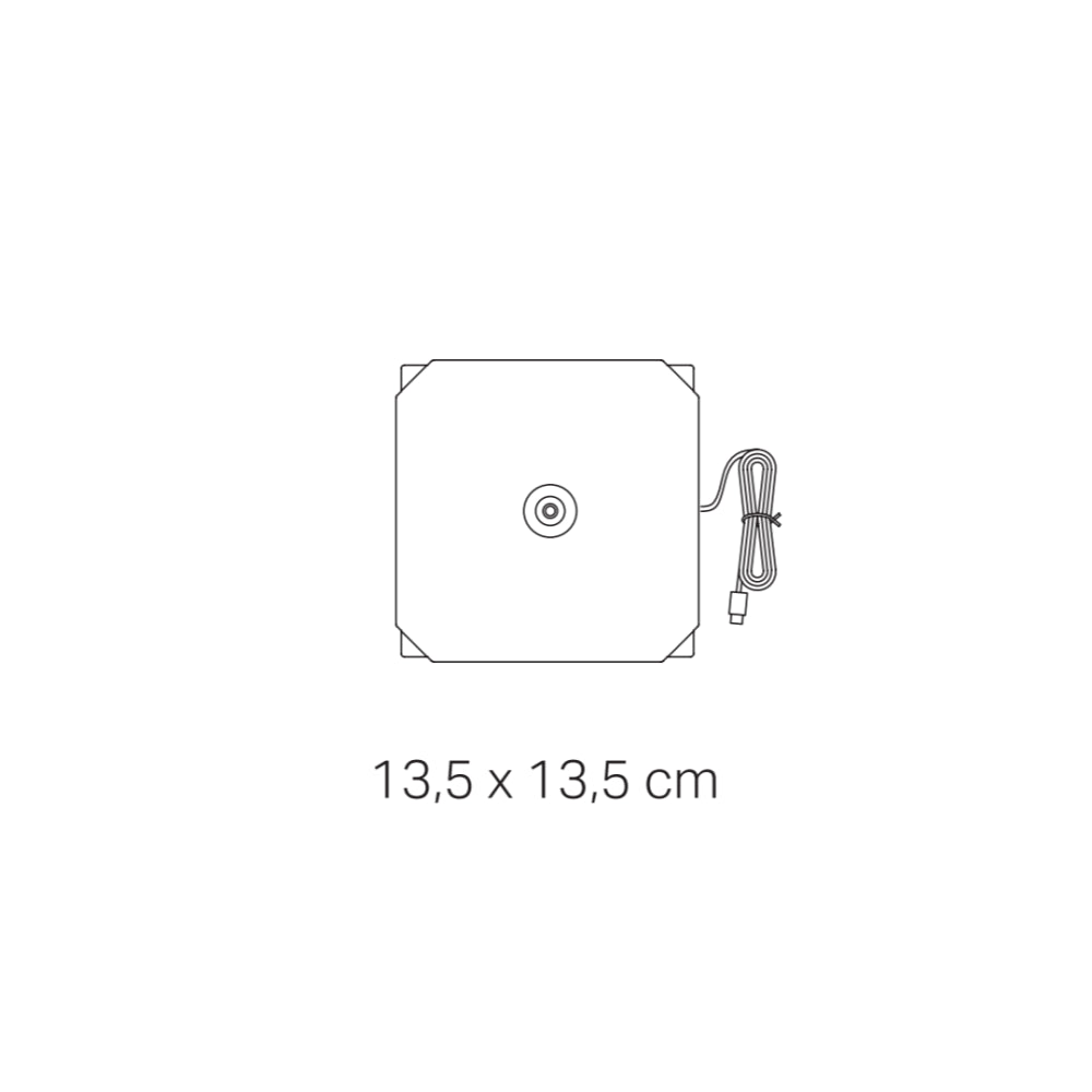 Zafferano Base di Ricarica a Contatto USB-A per Poldina L Desk - Wireless, Compatibile, Ricambio, 5V 1A, no spina