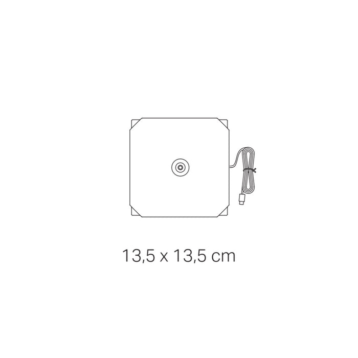 Zafferano Base di Ricarica a Contatto USB-A per Poldina L Desk - Wireless, Compatibile, Ricambio, 5V 1A, no spina