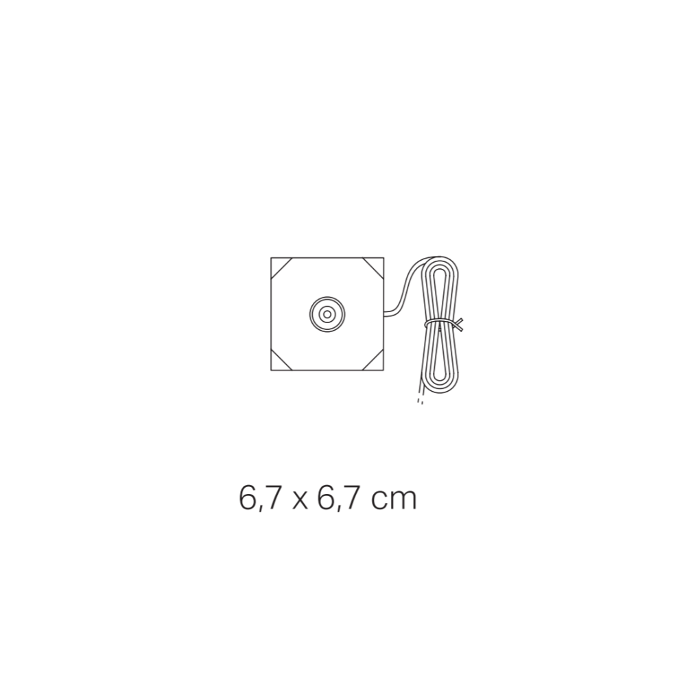 Zafferano Base di Ricarica a Contatto USB-A per Poldina Micro - Wireless, Compatibile, Ricambio, 5V 1A, no spina