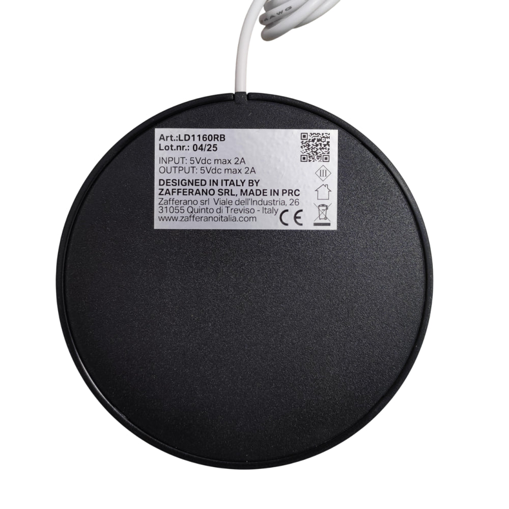 Zafferano Base di Ricarica a Contatto USB-A per Royal Family - Wireless, Compatibile, Ricambio, 5V 1A, no spina