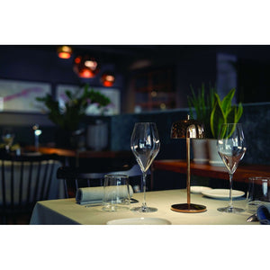 Zafferano Lampada a led da tavolo CIRCE Rame ricaricabile e dimmerabile