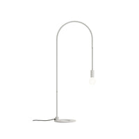 Zafferano - Lampada da Tavolo Filo con lampadina E27 max 60W inclusa, Orientabile 200°, H113 cm, Metallo Verniciato IP20 - Bianca