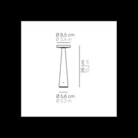 Zafferano Base di Ricarica a Contatto USB-A per Angelina - Wireless, Compatibile, Ricambio, 5V 1A, no spina