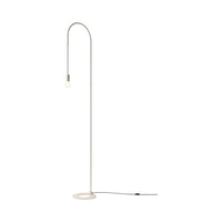 Zafferano - Lampada da Terra Filo, Orientabile 200°, Metallo Verniciato Lampadina E27 max 60W inclusa, H231cm - Bianca