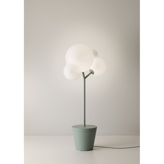 Zafferano - Lampada da terra Tree of Light per esterni e interni Salvia - Piantana LED E27 - Piano d'appoggio regolabile