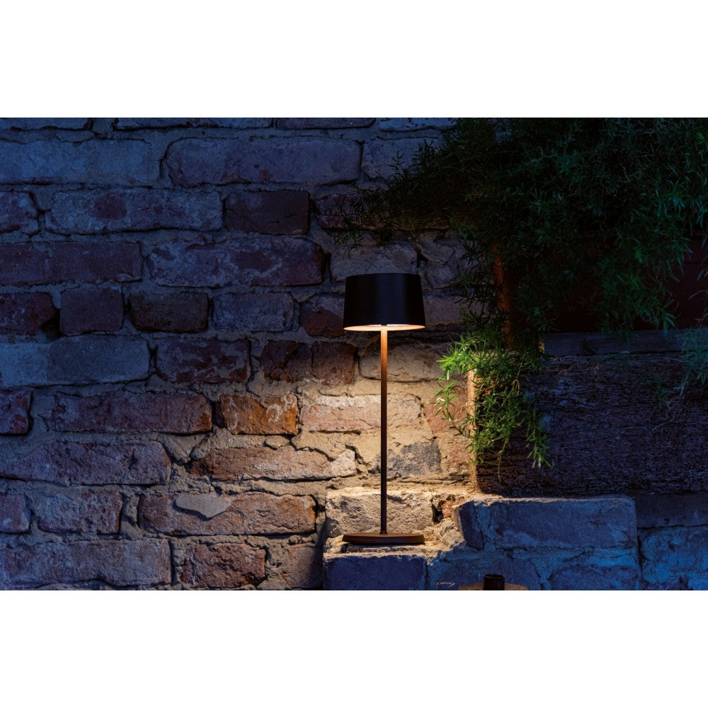 Zafferano Lampada a led da tavolo Olivia Pro Sabbia ricaricabile e dimmerabile - 2200-2700-3000K 9h alla massima potenza