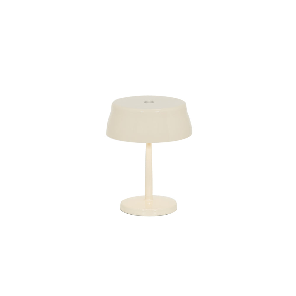 Zafferano SISTER LIGHT MINI Wi-fi Lampada a led smart da tavolo Avorio ricaricabile e dimmerabile