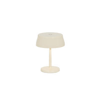 Zafferano SISTER LIGHT MINI Wi-fi Lampada a led smart da tavolo Avorio ricaricabile e dimmerabile