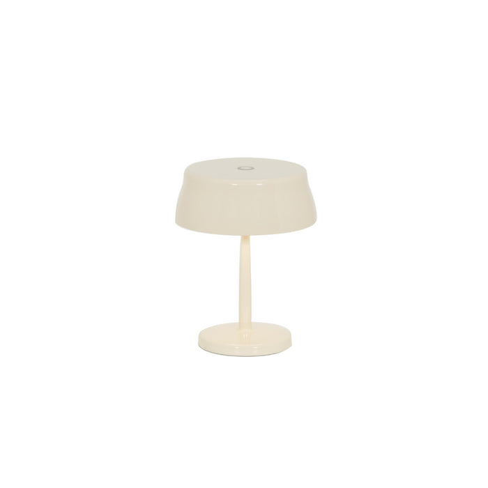Zafferano Sister Light Mini Wi-fi Lampada a led smart da tavolo Avorio ricaricabile e dimmerabile - 2200-2700-3000-4000K 3,2W h17cm