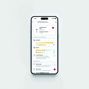 Zafferano SISTER LIGHT MINI Wi-fi Lampada a led smart da tavolo Oro ricaricabile e dimmerabile
