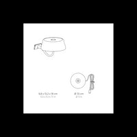 Zafferano SISTER LIGHT Parete Wi-fi Lampada da parete smart Nero perlato ricaricabile e dimmerabile