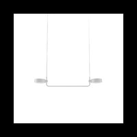 Zafferano SUPER O Lampada a led a sospensione Bianca ricaricabile e dimmerabile