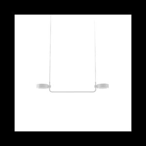 Zafferano SUPER O Lampada a led a sospensione Bianca ricaricabile e dimmerabile