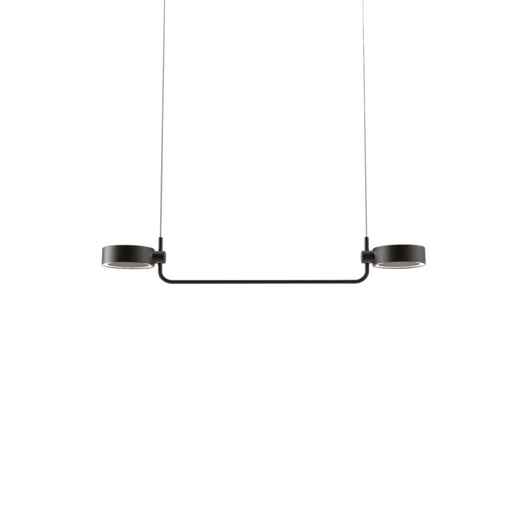 Zafferano SUPER O Lampada a led a sospensione Nera ricaricabile e dimmerabile