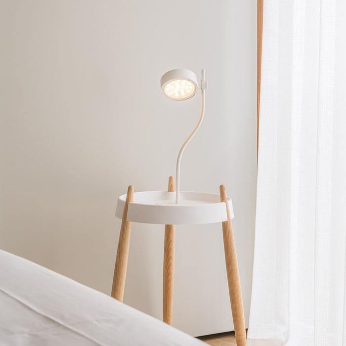 Zafferano SUPER O Lampada a led da tavolo Bianca ricaricabile e dimmerabile