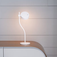 Zafferano SUPER O Lampada a led da tavolo Bianca ricaricabile e dimmerabile