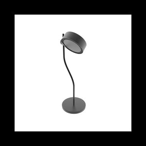 Zafferano SUPER O Lampada a led da tavolo Nera ricaricabile e dimmerabile