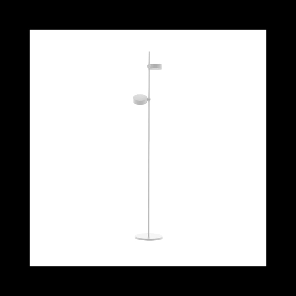 Zafferano SUPER O Lampada a led da terra Bianca ricaricabile e dimmerabile - 2 Modulo Luce