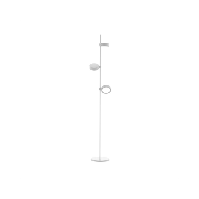 Zafferano SUPER O Lampada a led da terra Bianca ricaricabile e dimmerabile - 1 Modulo Luce