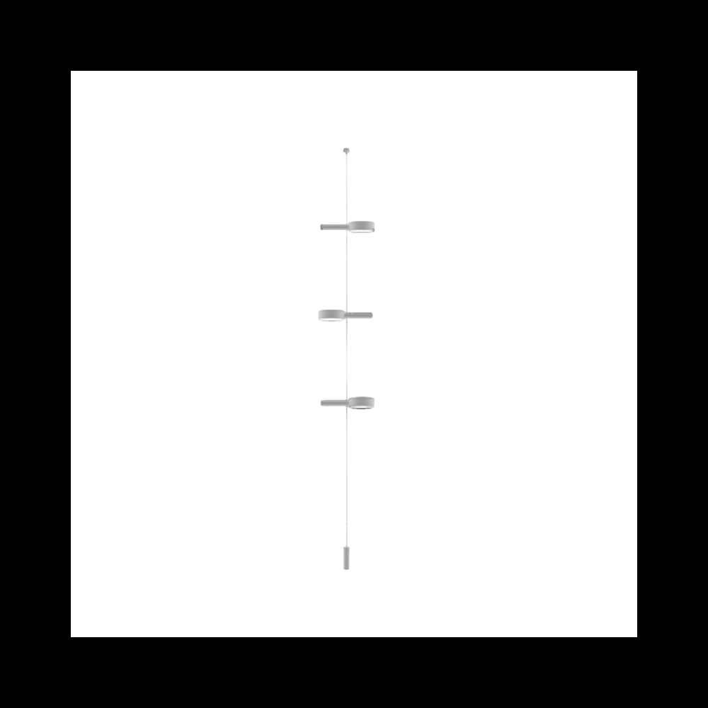 Zafferano SUPER O Lampada a led sospesa Bianca ricaricabile e dimmerabile - 3 Moduli Luce