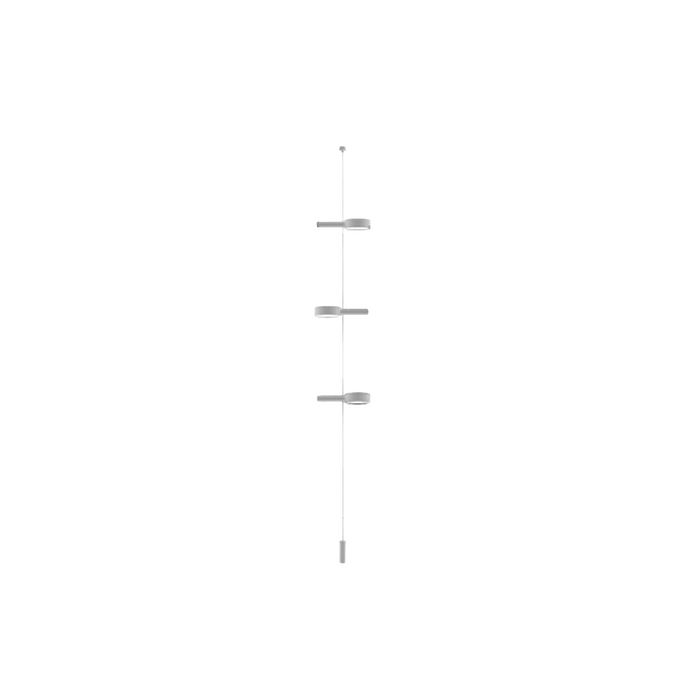 Zafferano SUPER O Lampada a led sospesa Bianca ricaricabile e dimmerabile - 3 Moduli Luce