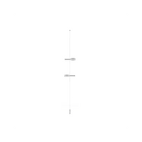 Zafferano SUPER O Lampada a led sospesa Bianca ricaricabile e dimmerabile - 2 Moduli Luce