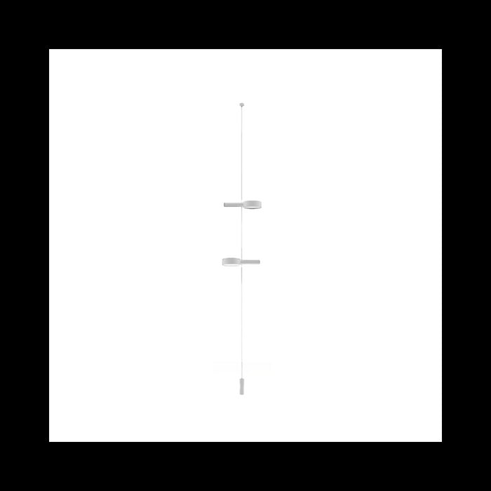Zafferano SUPER O Lampada a led sospesa Bianca ricaricabile e dimmerabile - 2 Moduli Luce