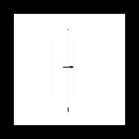 Zafferano SUPER O Lampada a led sospesa Nera ricaricabile e dimmerabile - 1 Moduli Luce