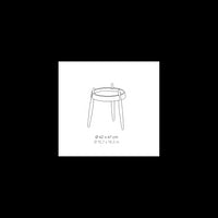 Zafferano Tavolino LIOLÀ h47cm Bianco - Frassino nero