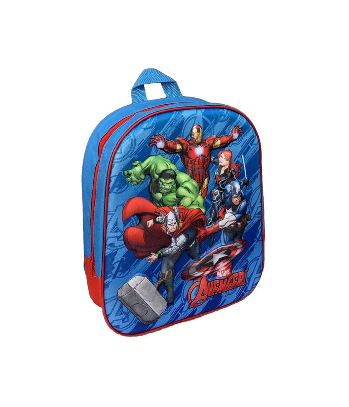 Zainetto Avengers Stampa In Rilievo 3d Supereroi Bambini Scuola Asilo Elementari         