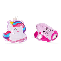 Trade Shop - Zainetto Con Pistola Sparabolle Sapone Bottiglia 150ml Unicorno Gioco Per Bambine 807663a -
