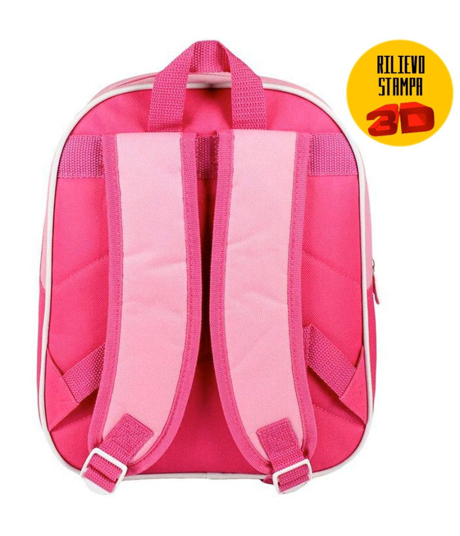 Zainetto Principesse Disney Belle Cenerentola Stampa 3d Bambine Scuola Asilo         