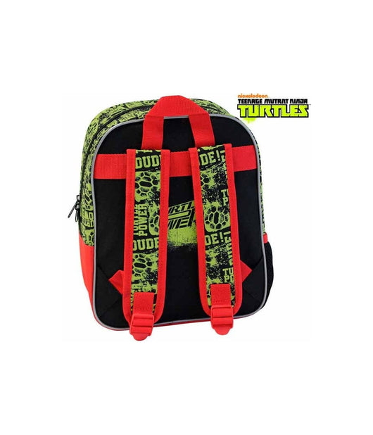 Zainetto Scuola Asilo 28 X 23 X 10 Cm In Microfibra Tartarughe Ninja         