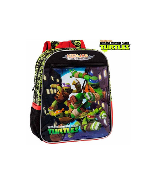 Zainetto Scuola Asilo 28 X 23 X 10 Cm In Microfibra Tartarughe Ninja         