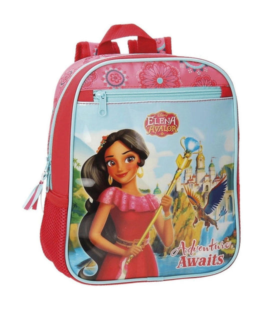 Zainetto Scuola Elena Di Avalor 28 Cm Zaino Asilo Bambine Rosso Azzurro         