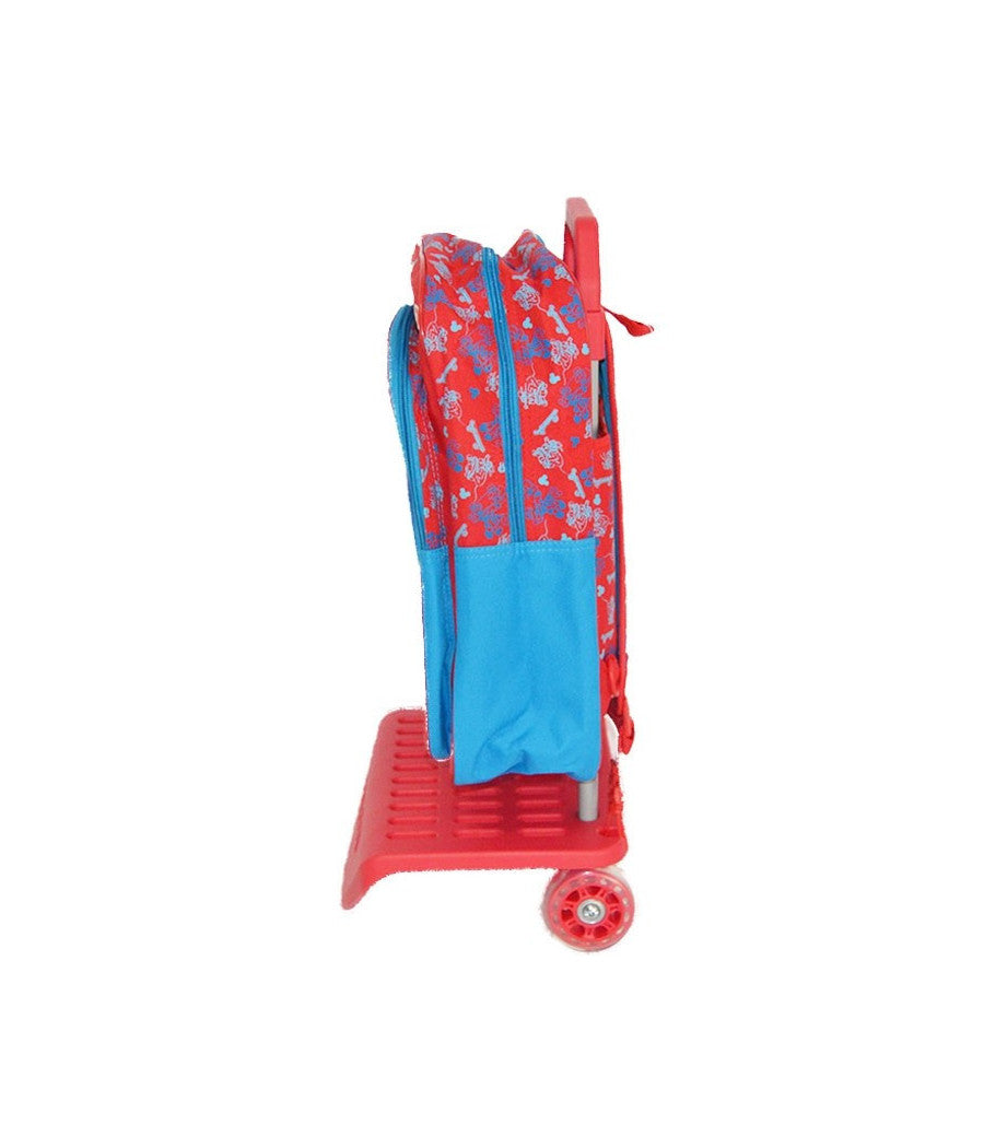 Zainetto Scuola Microfibra Con Carrello Trolley Estraibile 2 Ruote Mickey Mouse         