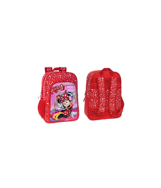 Zaino Americano Scuola Elementare Media Zainetto 30x40x16 Cm Disney Minnie Mouse         