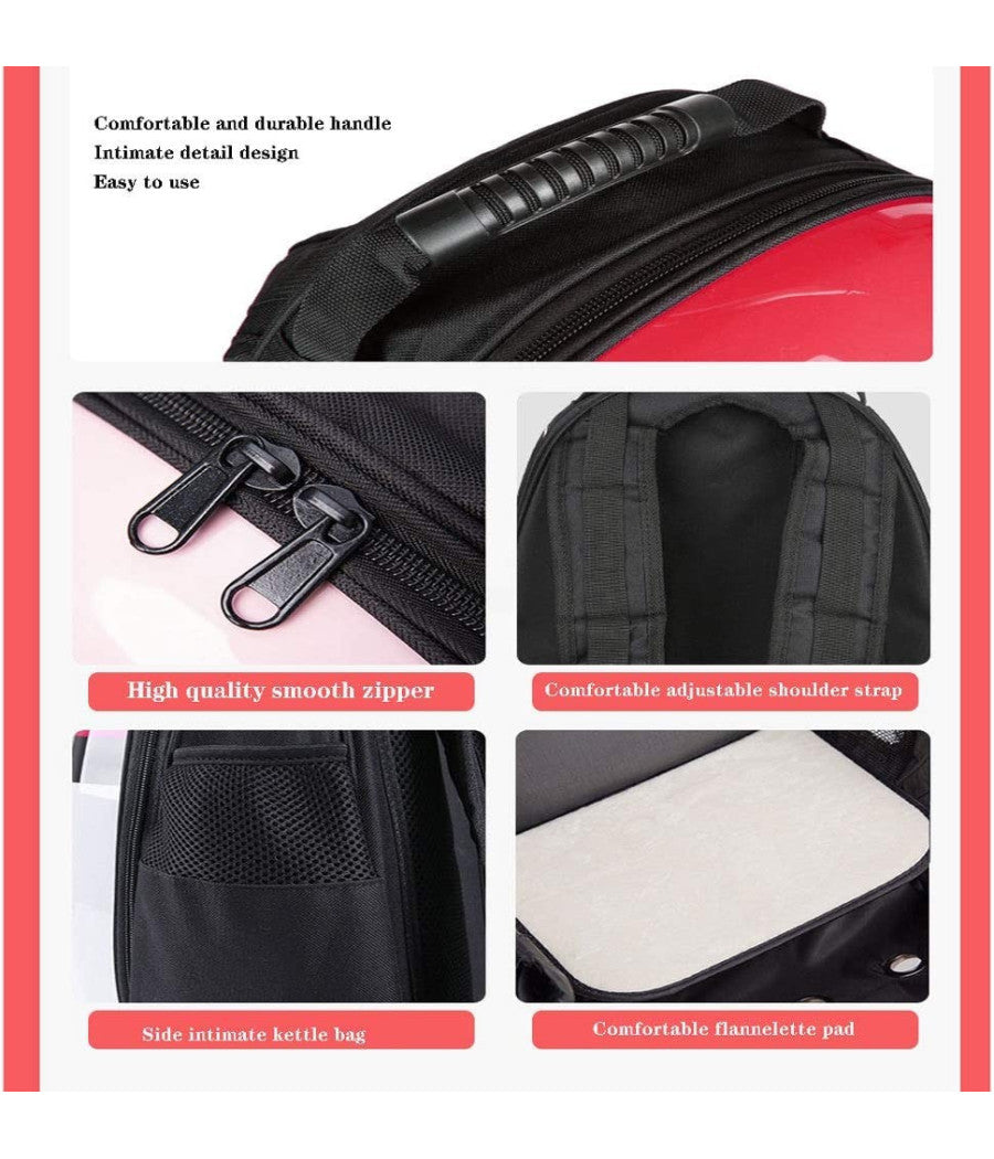 Zaino Borsa Trasportino Gatto Cane Portatile Viaggio Design A Capsula Spaziale         