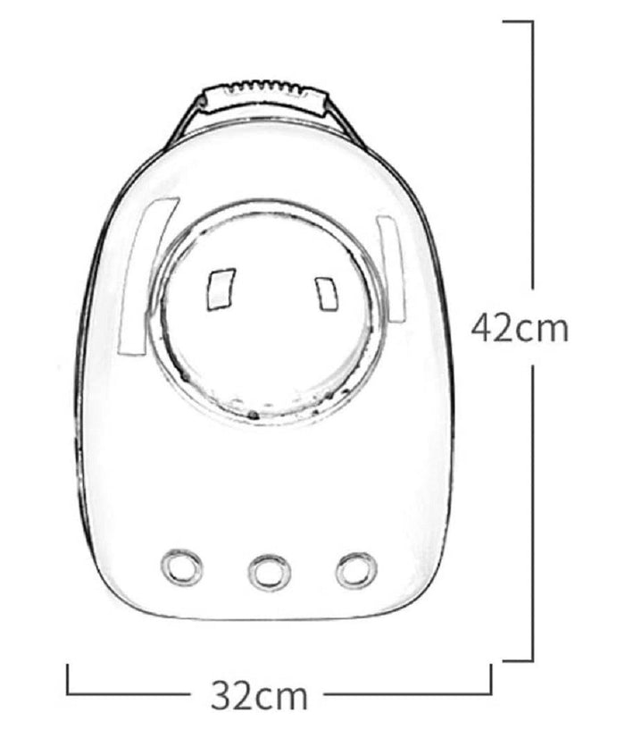 Zaino Borsa Trasportino Gatto Cane Portatile Viaggio Design A Capsula Spaziale         