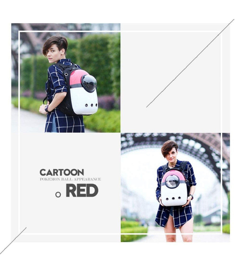 Zaino Borsa Trasportino Gatto Cane Portatile Viaggio Design A Capsula Spaziale         