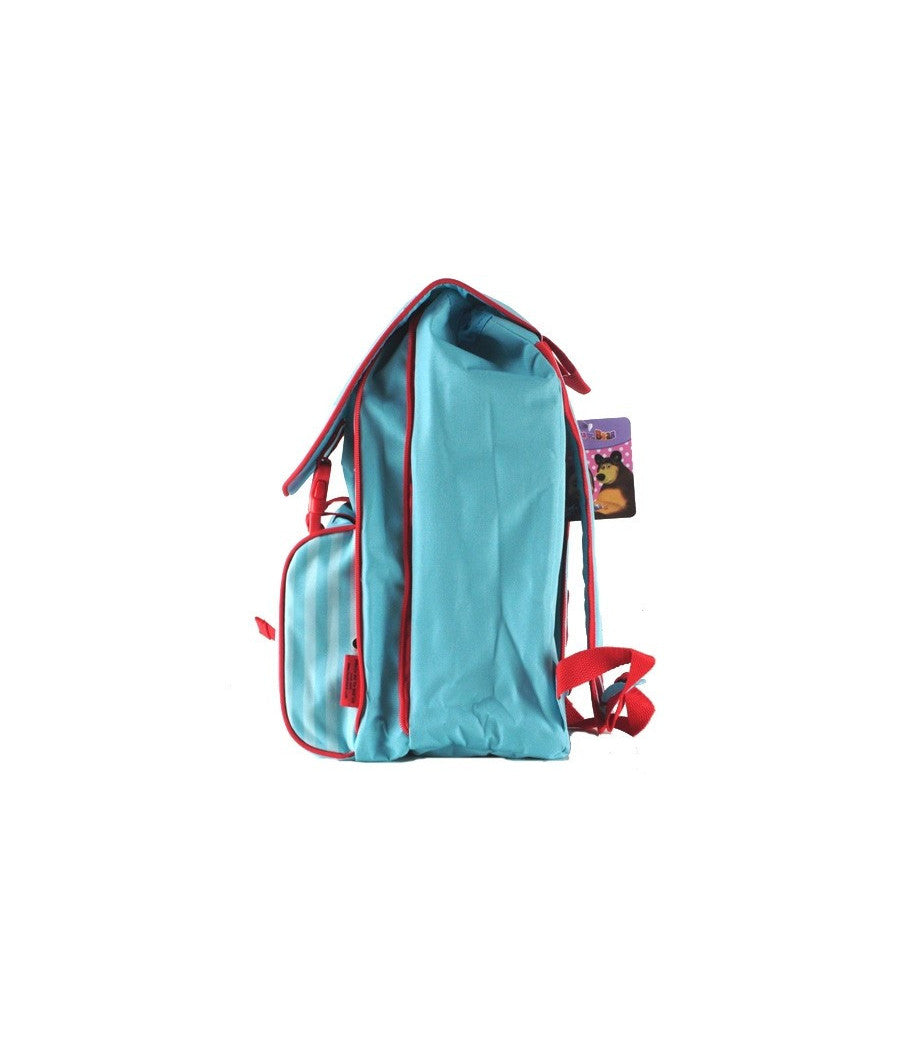 Zaino Cartella Estensibile Scuola Masha E Orso In Poliestere Modelli Assortiti         