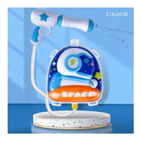 Trade Shop - Zaino Con Pistola Ad Acqua Per Bambini Giocattolo 21x26cm Design Astronauta 618548 -