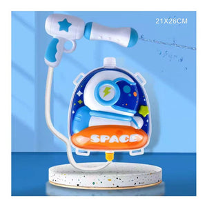 Trade Shop - Zaino Con Pistola Ad Acqua Per Bambini Giocattolo 21x26cm Design Astronauta 618548 -