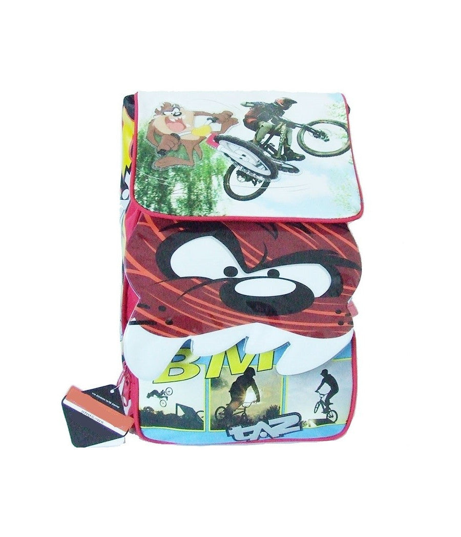 Zaino Estensibile In Tessuto Con Schienale Rigido Confort Back Looney Tunes Taz         