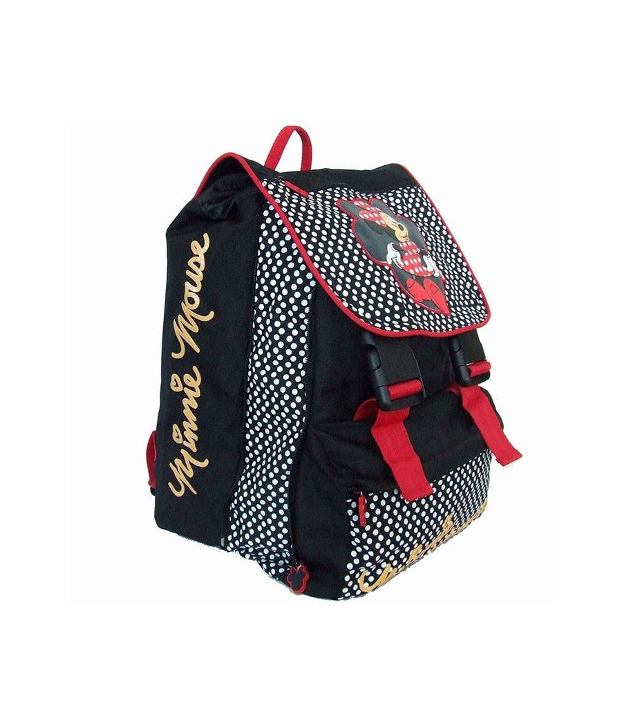 Zaino Estensibile In Tessuto Poliestere Disney Minnie Con Spallacci Imbottiti         