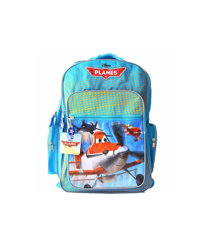 Zaino Grande Scuola E Gita Con 2 Scomparti In Tessuto E Pvc Disney Planes         