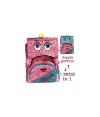 Zaino Scuola Cartella Doppio Scomparto Elementari Medie Doppia Pattina Be Smart         